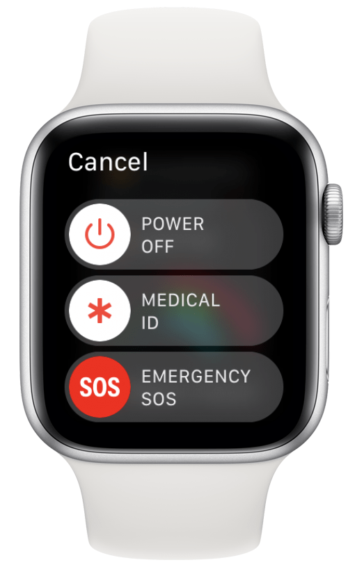 Tätigen Sie einen SOS-Notruf auf der Apple Watch