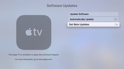 Apple TV-Software-Updates