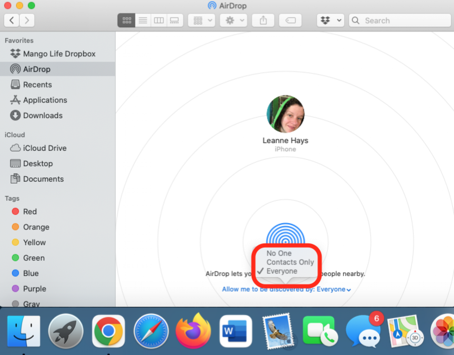 airdrop auf dem macbook aktivieren