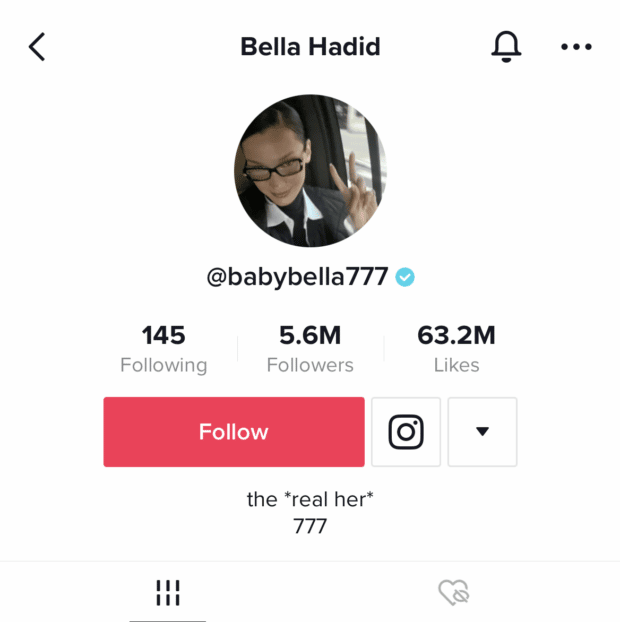 Bella Hadid die *wahre sie* 777