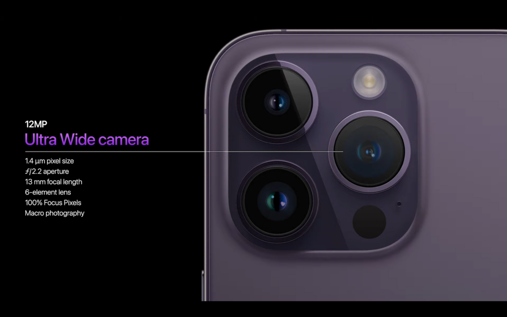 iPhone 14 Pro Kamera eingerichtet