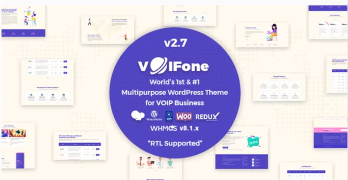 Voifone - Mehrzweck-VOIP-WordPress-Thema