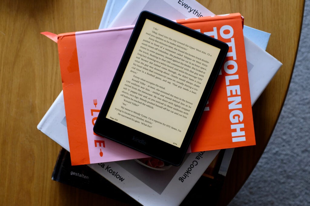 Kindle Paperwhite 2021 Text im Buch