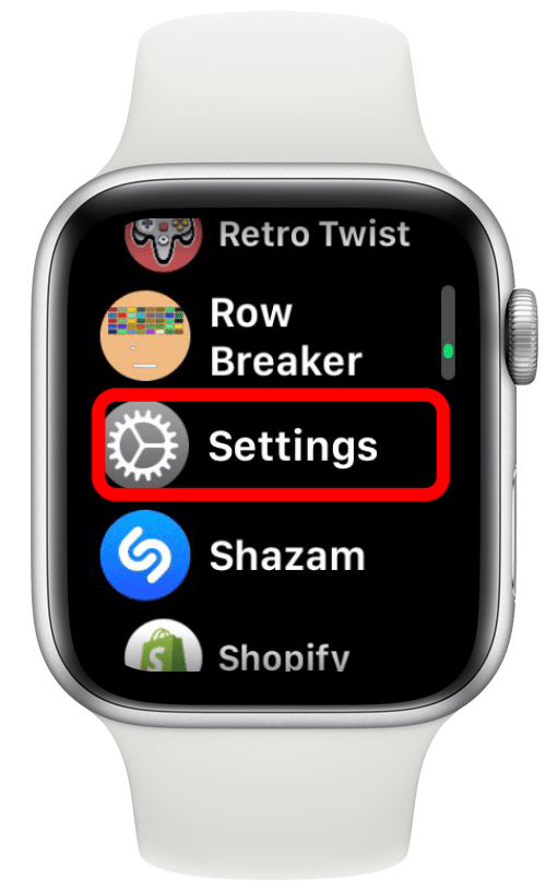 Öffnen Sie die App „Einstellungen“ auf Ihrer Apple Watch.