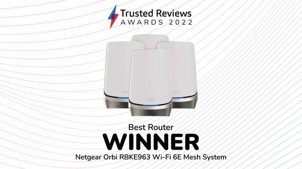 Bester Router-Gewinner: Netgear Orbi RBKE963 Wi-Fi 6E Mesh System
