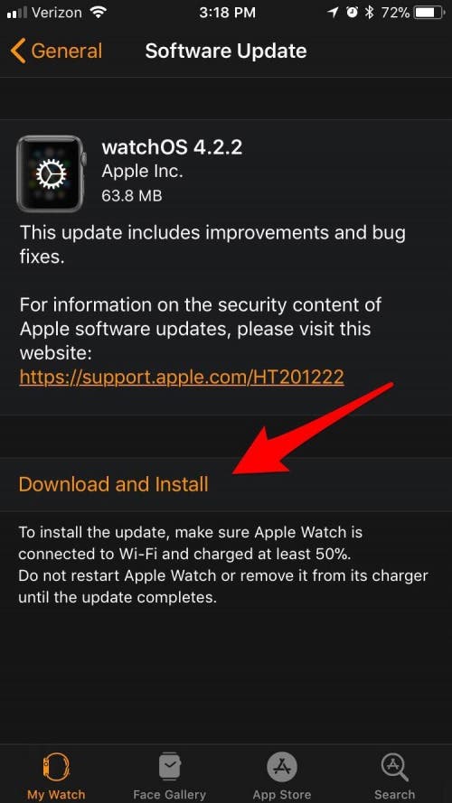 Apple Watch OS-Update