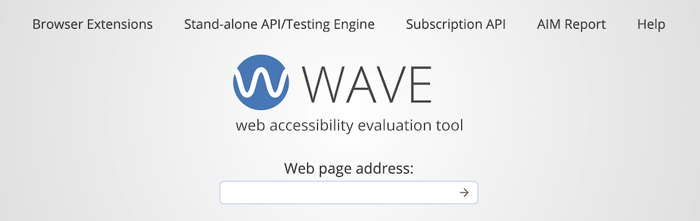 WAVE-Tool zur Bewertung der Barrierefreiheit im Internet