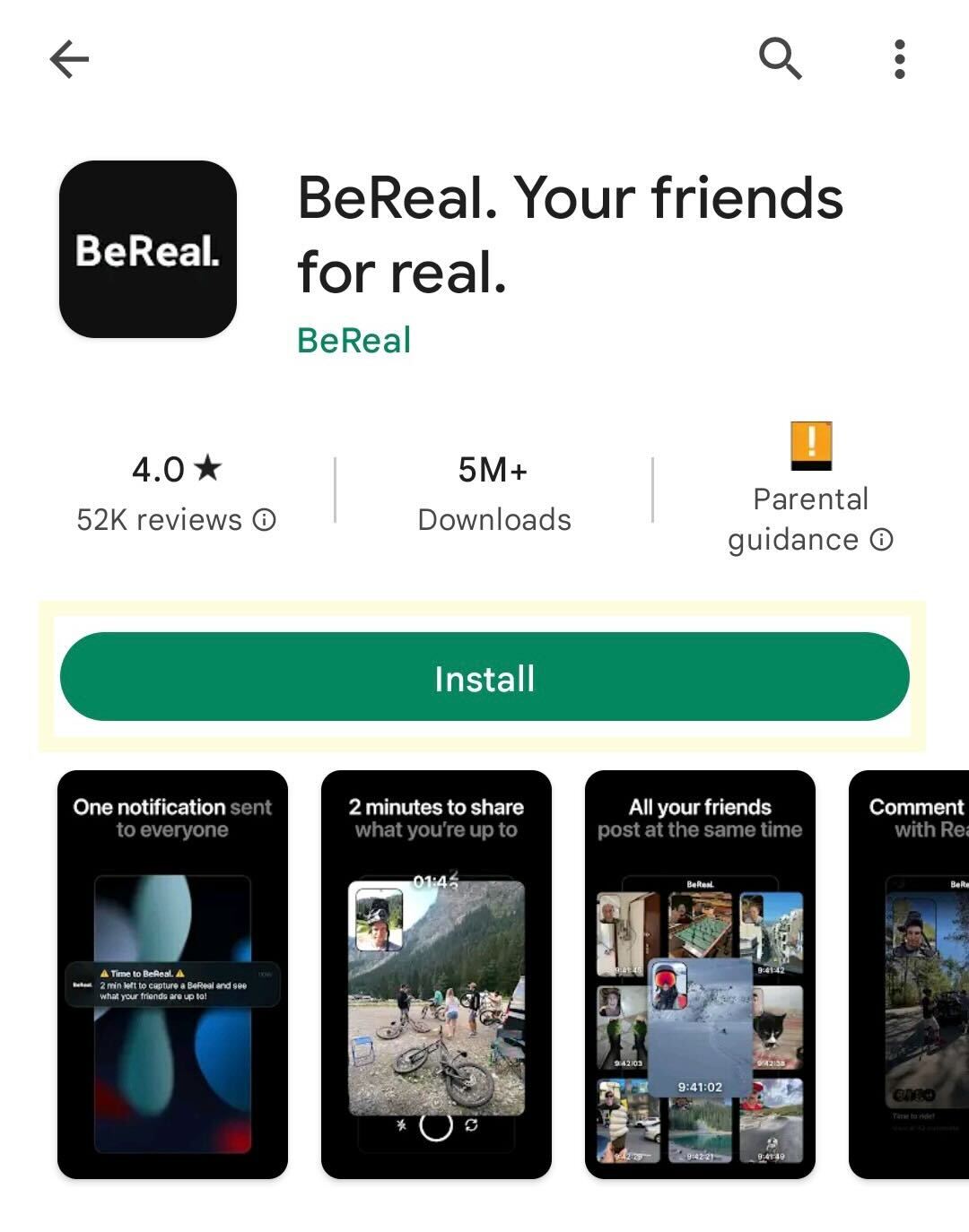 Laden Sie die BeReal-App herunter