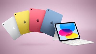 iPad-Funktion der 10. Generation mit aufgefächertem Pink
