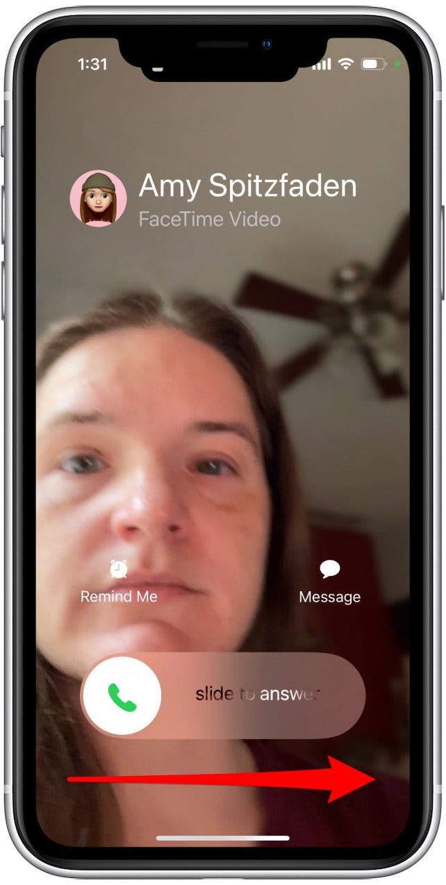 Nehmen Sie einen FaceTime-Anruf an oder tätigen Sie ihn