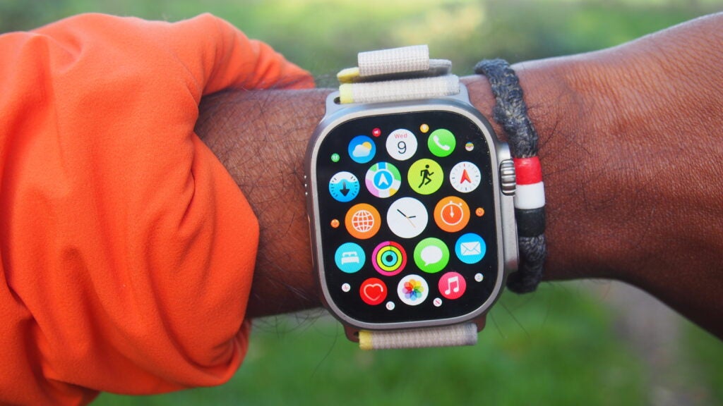 Bildschirm der Apple Watch Ultra-App