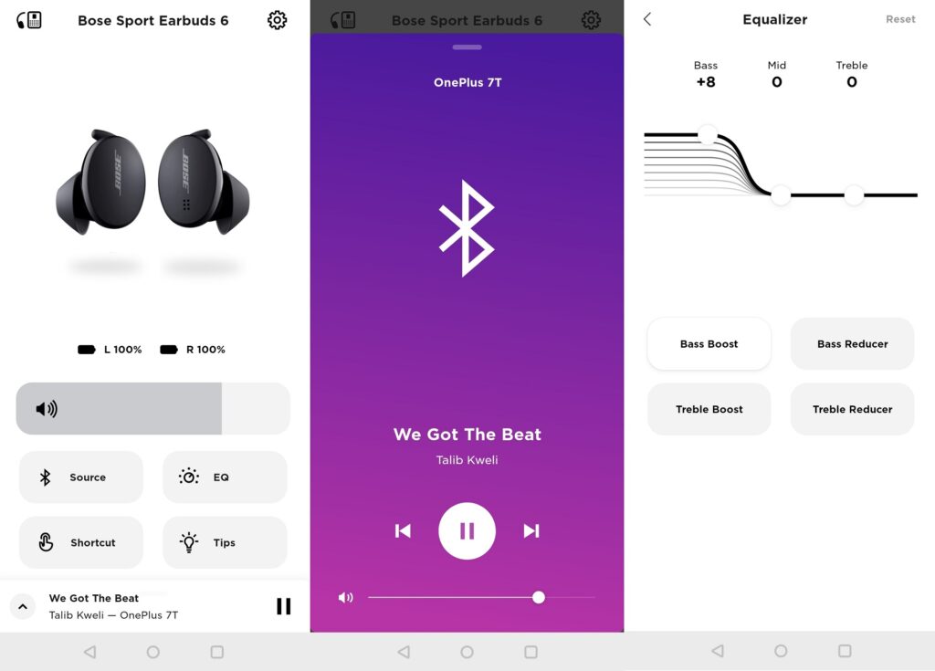 Bose Sport Earbuds Musik-App-Audio