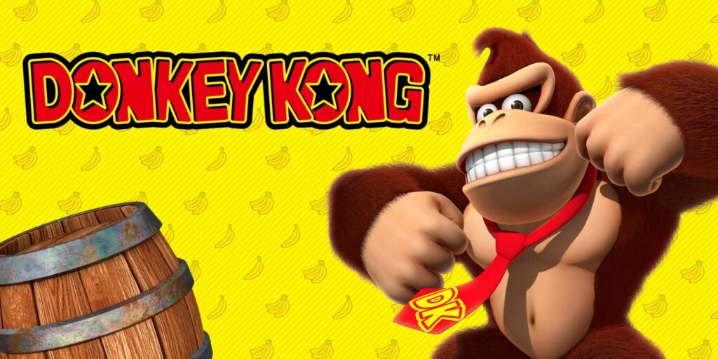 Donkey Kong-Logo in Gelb