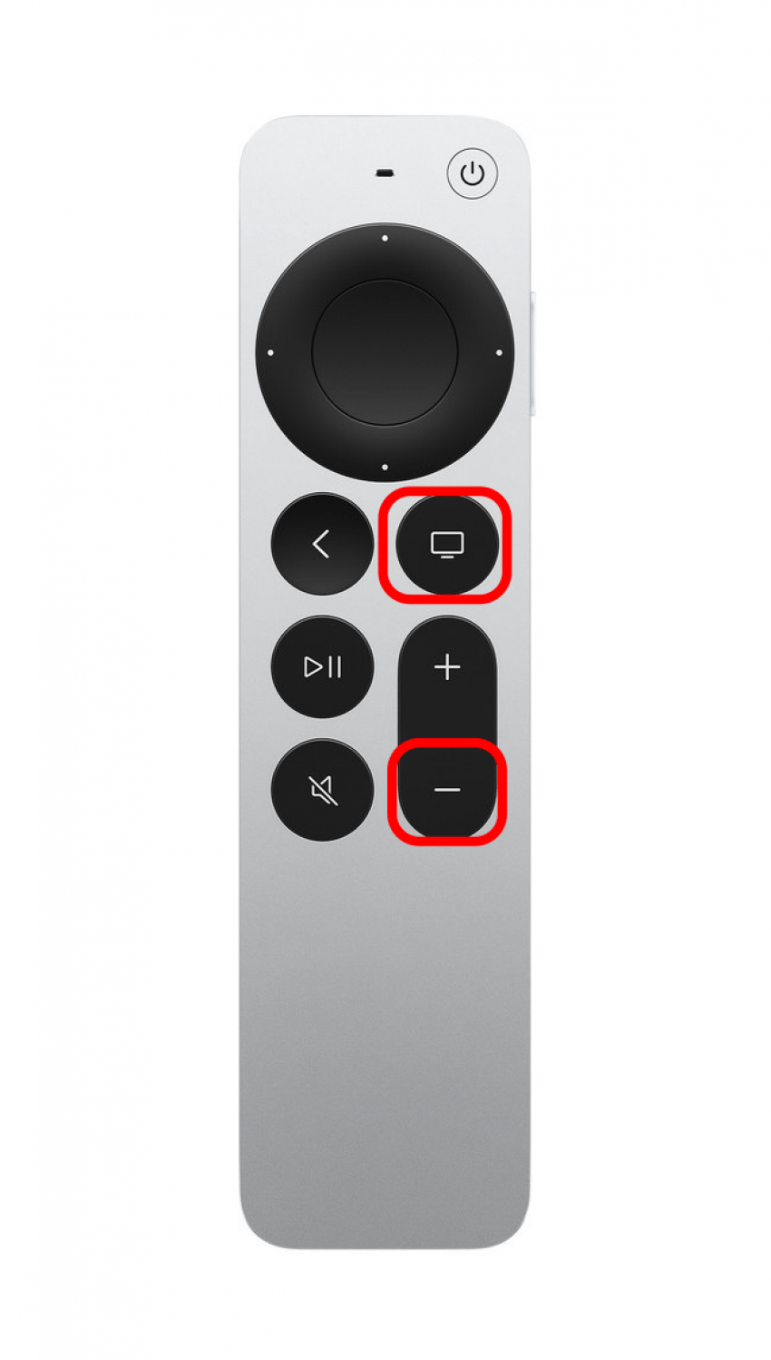 Halten Sie gleichzeitig die TV-Taste und die Leiser-Taste etwa fünf Sekunden lang gedrückt.