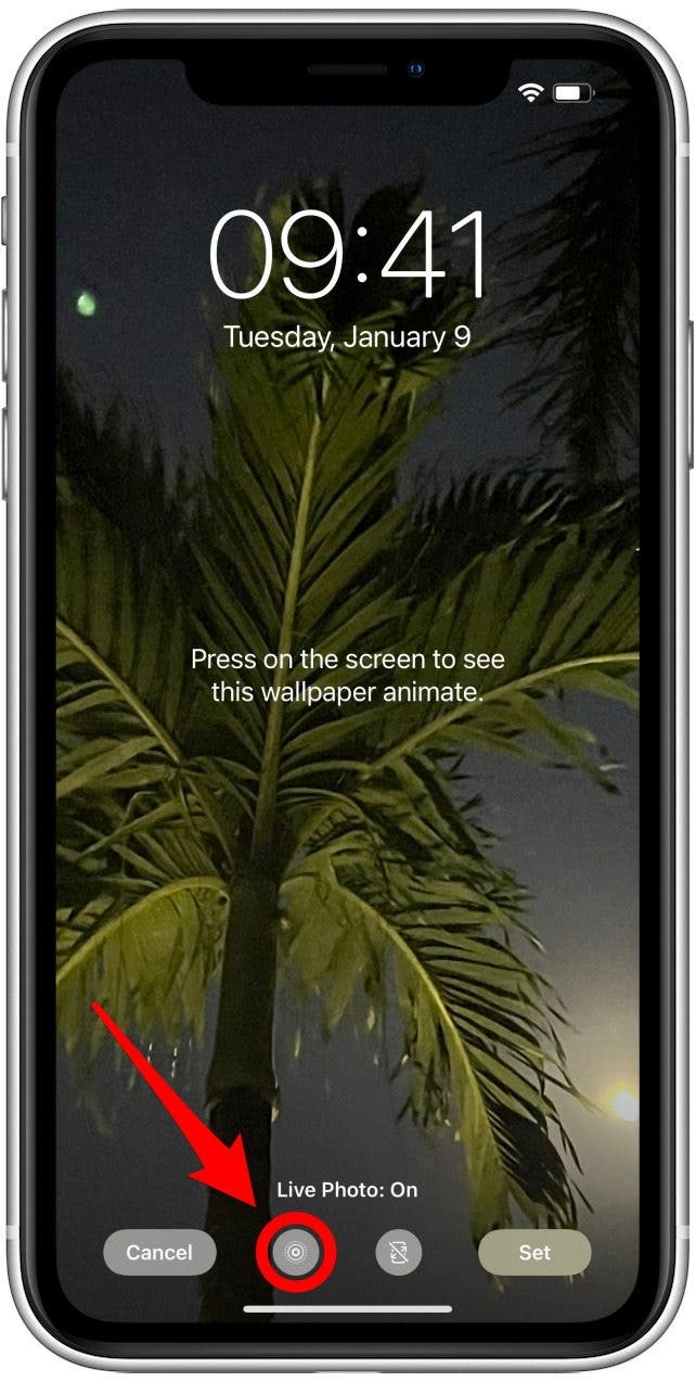 Bewegliche Hintergrundbilder für das iPhone