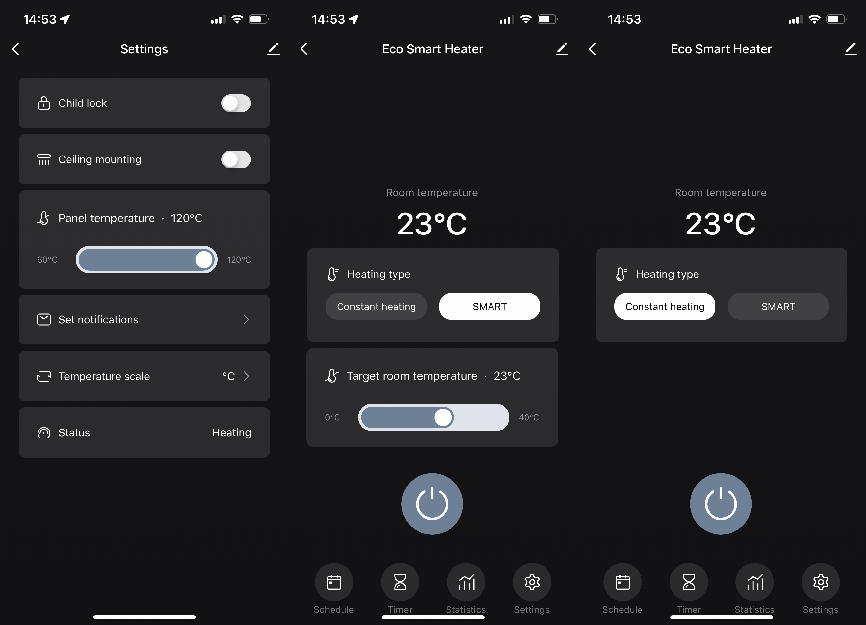 Aeno Premium Eco Smart Heater-App