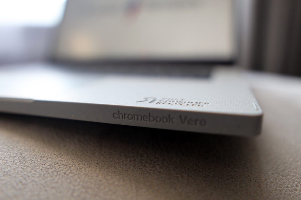 Der Rand des Vero-Laptops