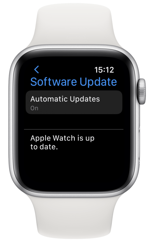 Stellen Sie sicher, dass Ihre Apple Watch auf die neueste Software aktualisiert ist