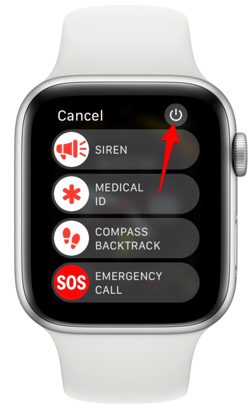 Starten Sie Ihre Apple Watch neu, indem Sie sie aus- und wieder einschalten