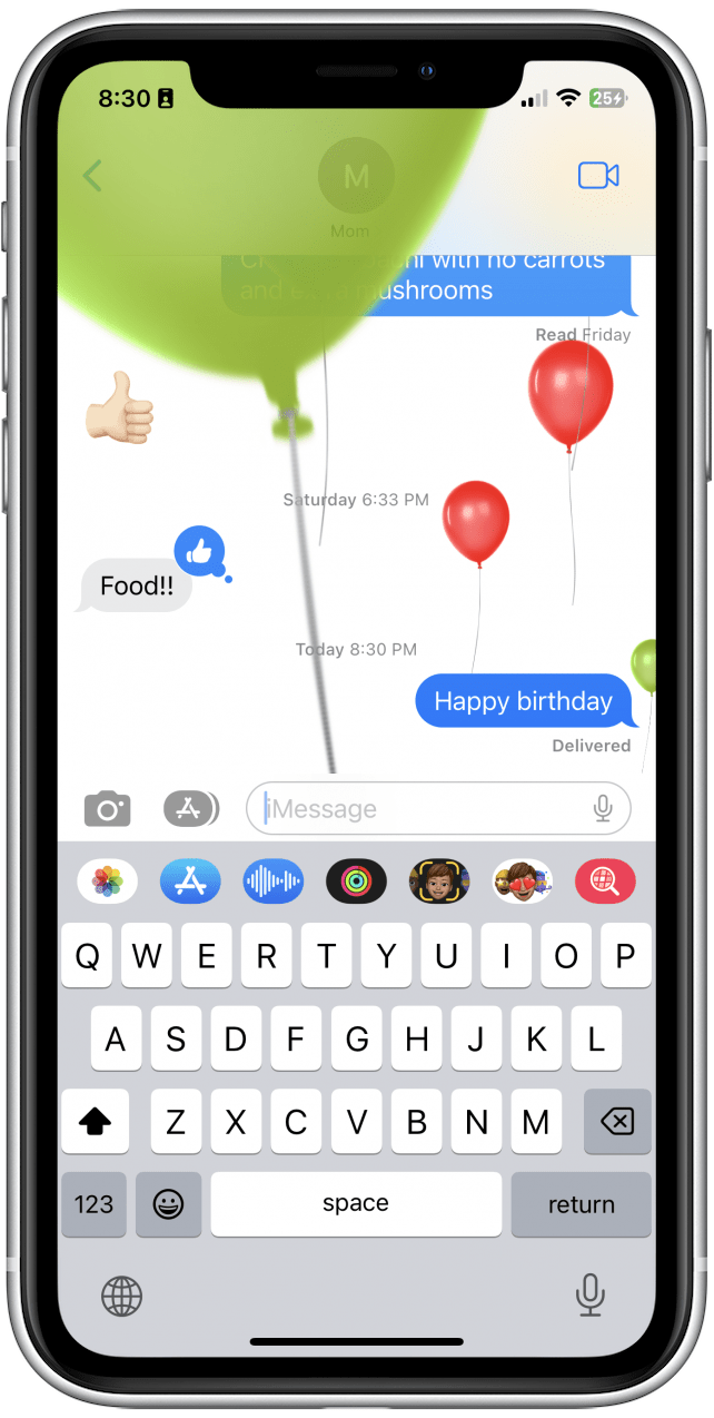 „Alles Gute zum Geburtstag“ – Luftballons