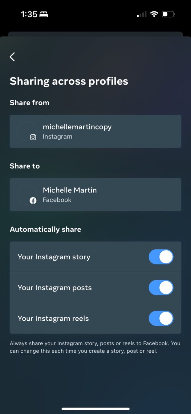 automatisches Teilen von Instagram-Storys