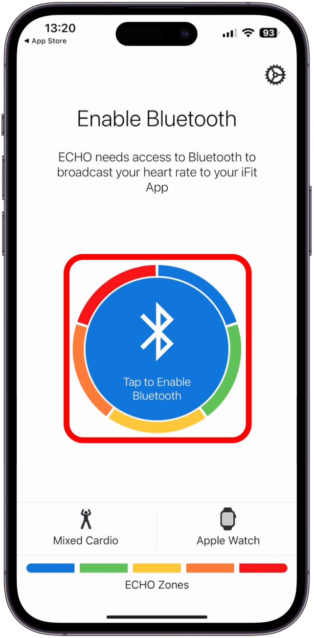 Tippen Sie auf Tippen, um Bluetooth zu aktivieren.