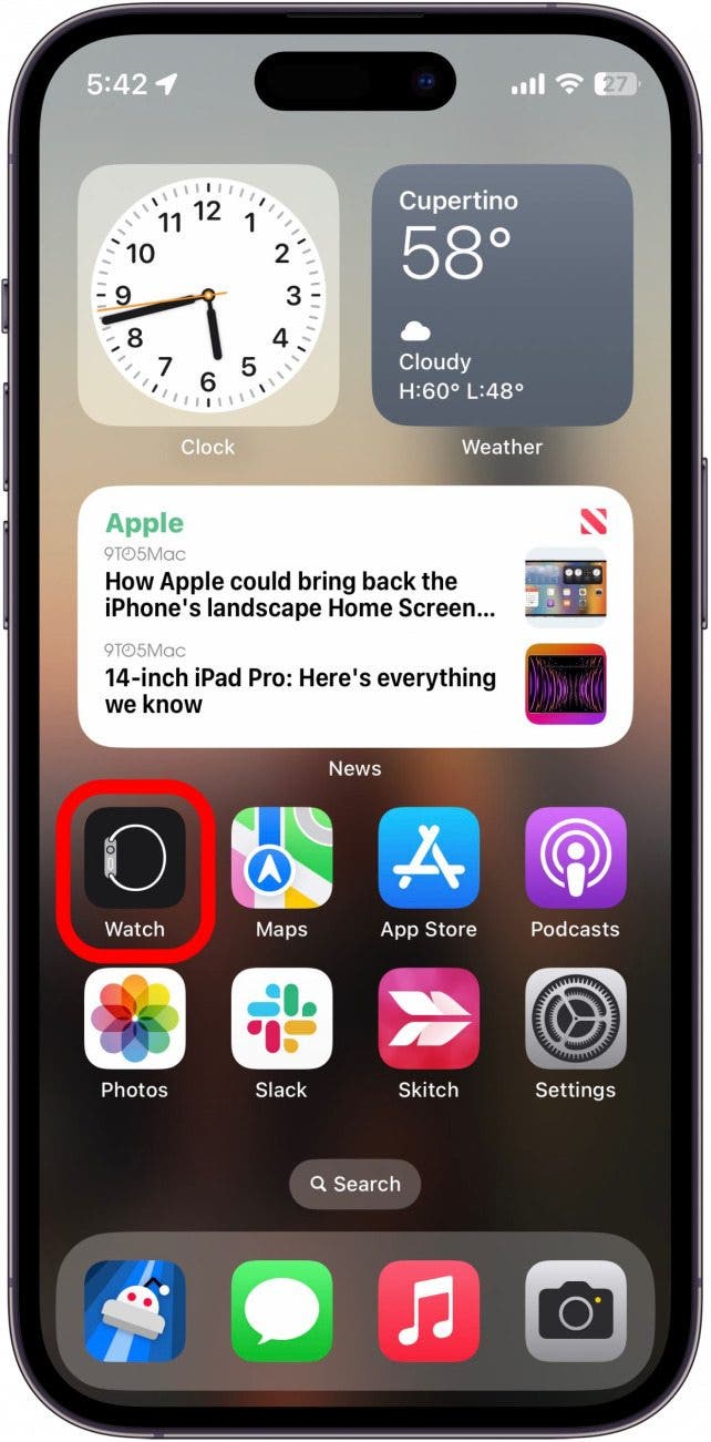 Zunächst müssen Sie sicherstellen, dass Apple Pay auf Ihrer Apple Watch aktiviert ist.  Öffnen Sie auf Ihrem iPhone die Watch-App.