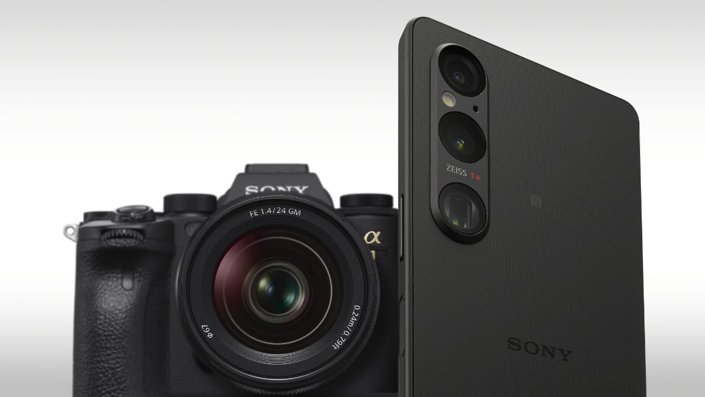 Sony Xperia 1 V und Sony DSLR