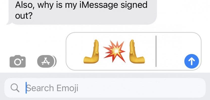 Hände schiebende Emojis