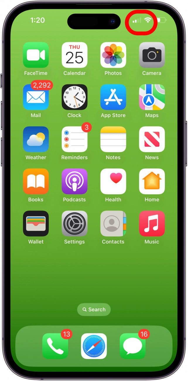 Schwaches WLAN- und Mobilfunksignal auf dem iPhone