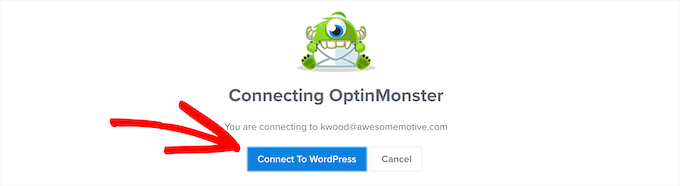 Verbinden Sie OptinMonster mit WordPress