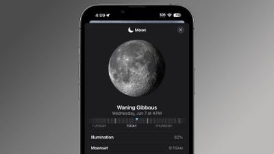 iOS 17 Wetter-App Mond