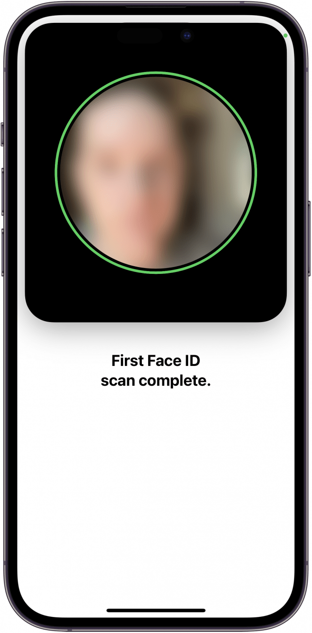 Gesicht scannen