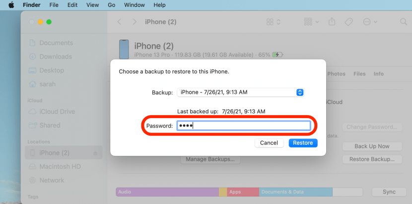 iPhone-Backup wiederherstellen