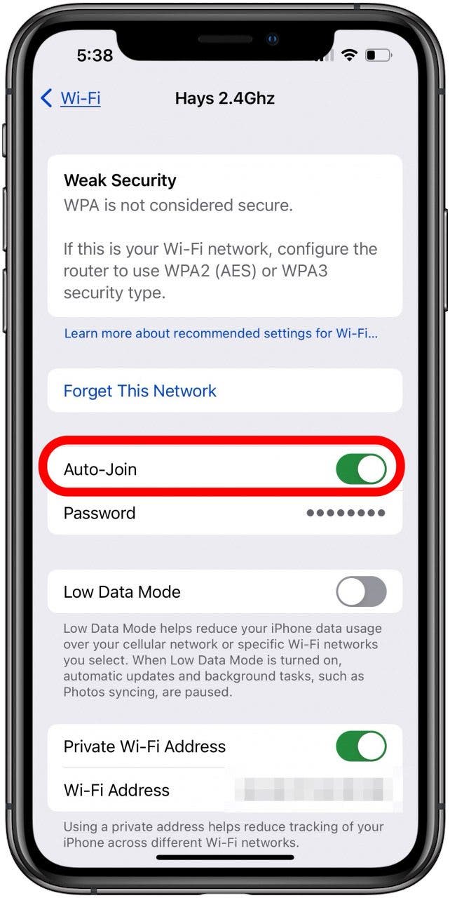 Aktivieren Sie die automatische Verbindung, wenn das iPhone keine Verbindung zum WLAN herstellt
