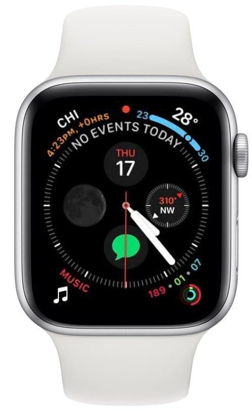 Drücken Sie lange auf das Zifferblatt Ihrer Apple Watch