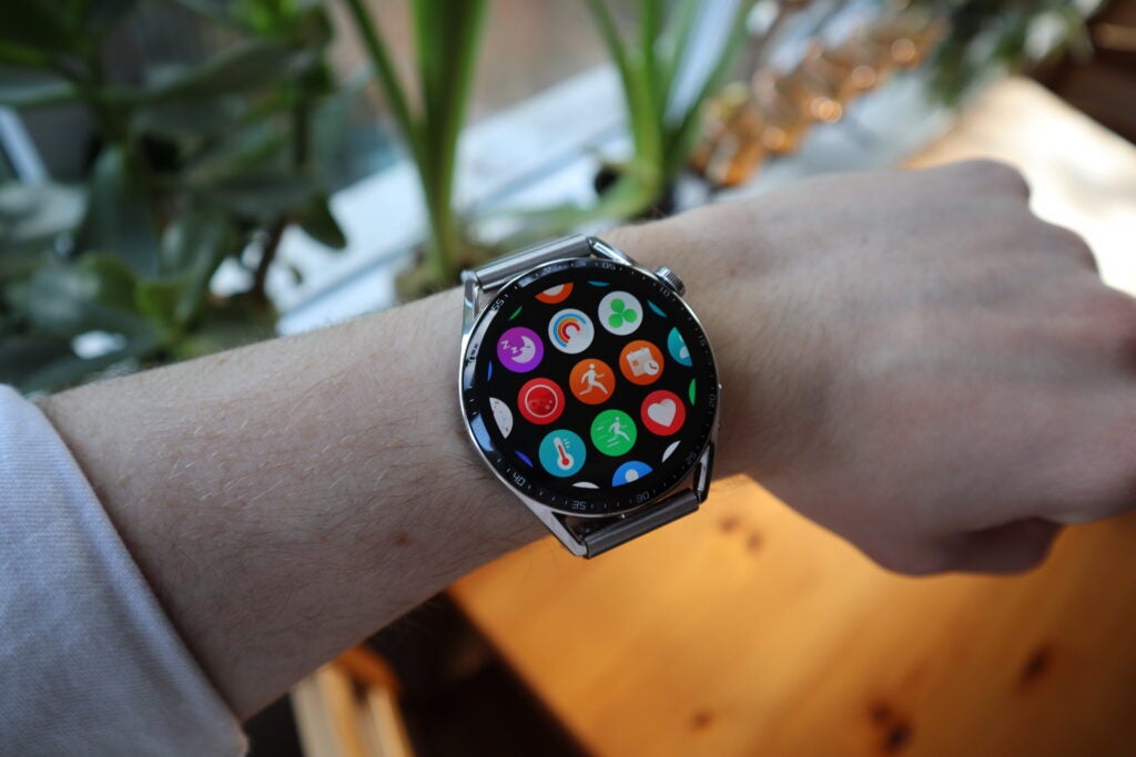 Die HarmonyOS-App-Leiste auf der Huawei Watch GT 3