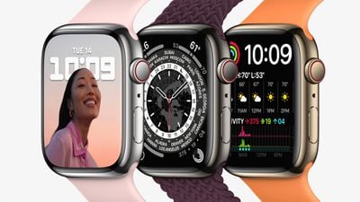 Apple Watch Serie 7 Edelstahlfarben