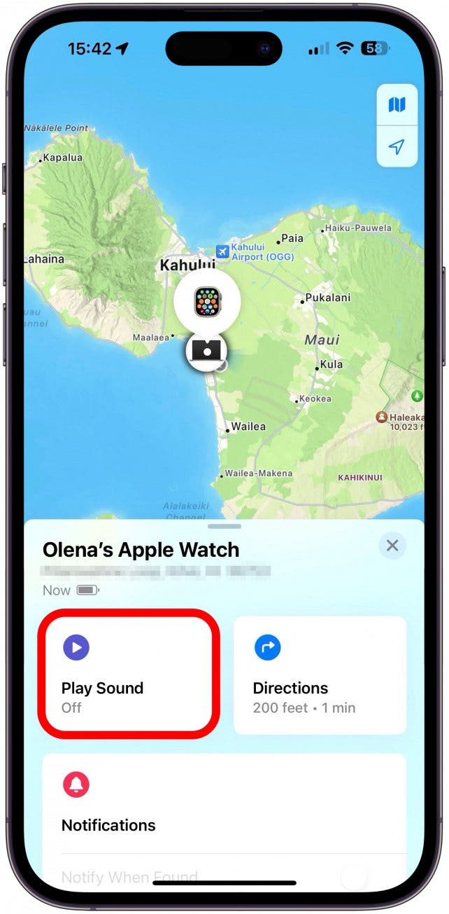 Nutzen Sie den geheimen FindMy-Trick und versuchen Sie, einen Ton auf Ihrer Apple Watch abzuspielen.