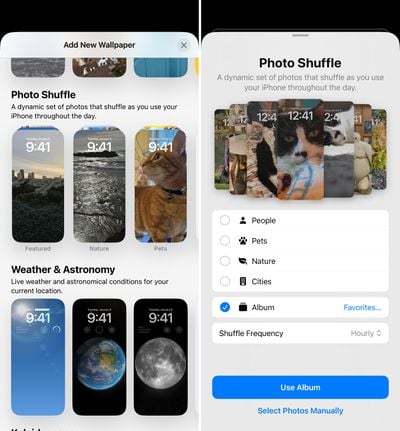 iOS 17 1 Foto-Shuffle