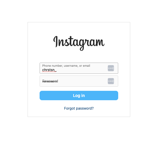 Melden Sie sich auf der Instagram-Desktop-Site an