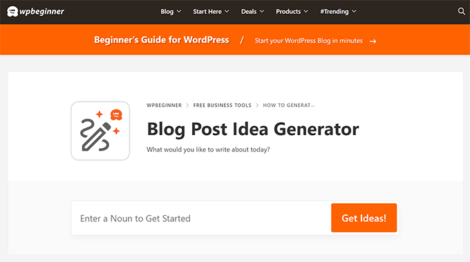 Blog-Post-Ideengenerator