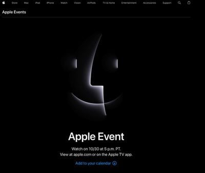 Apple-Events-Website 30. Oktober