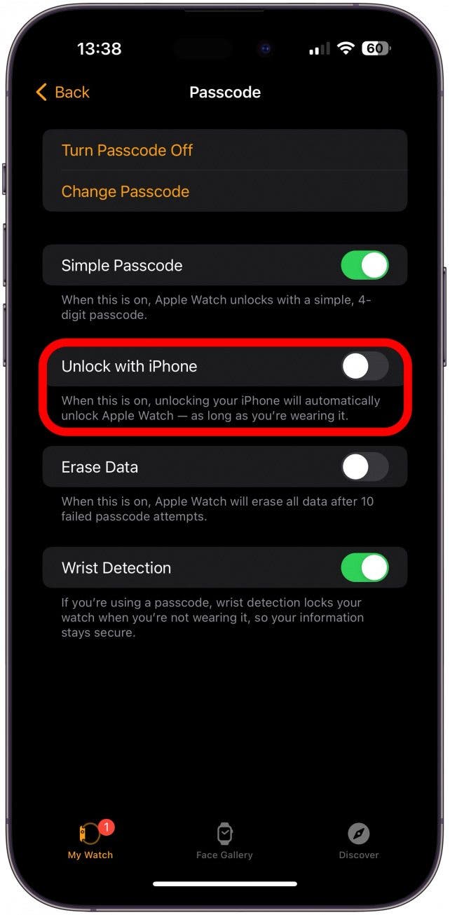 Aktivieren Sie Ihre Apple Watch, um sie mit Ihrem iPhone zu öffnen.