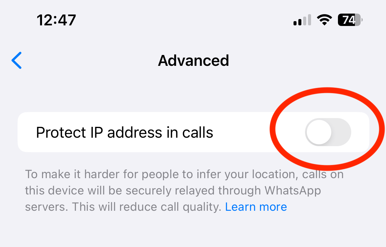 IP-Adresse bei Anrufen schützen