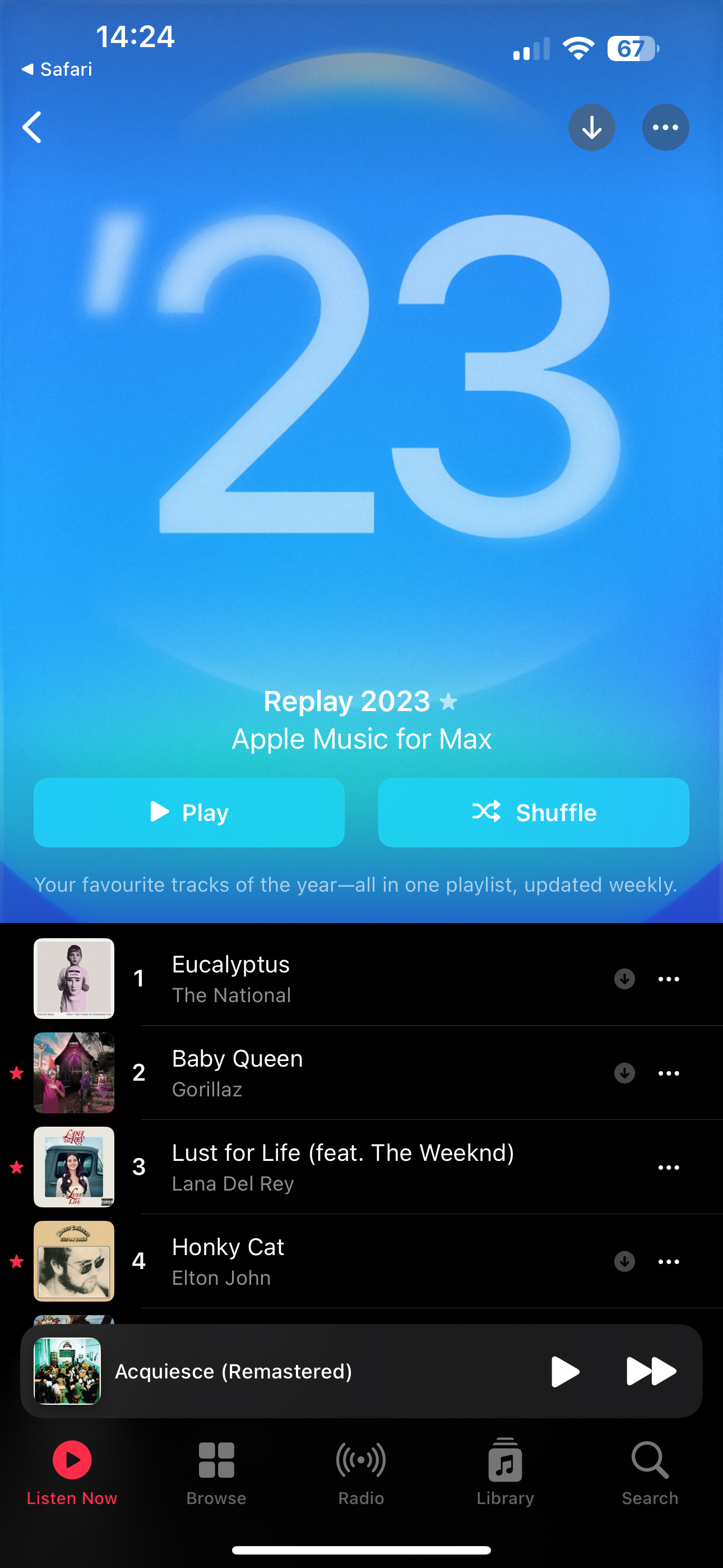 Apple Music Replay 23-Wiedergabeliste