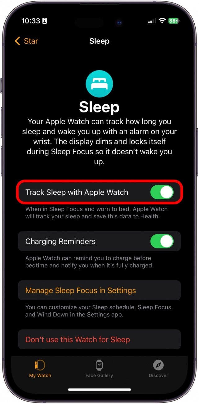 Die Apple Watch hat den Schlaf nicht aufgezeichnet