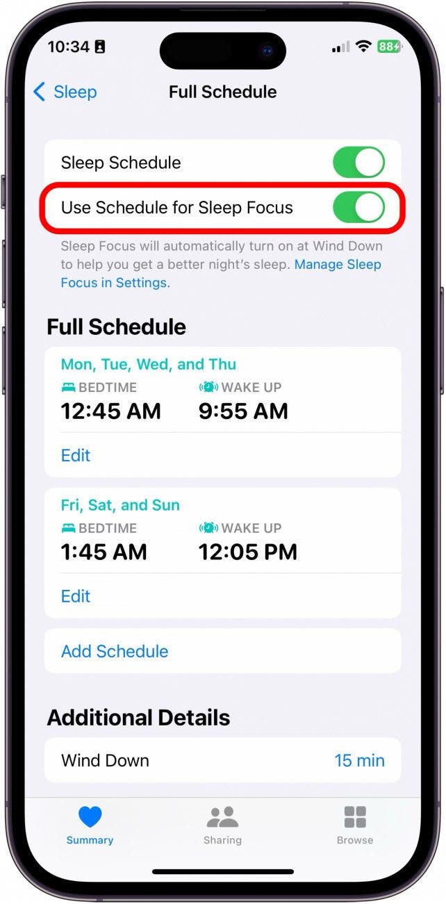 Die Schlaf-App zeigt keine Phasen an