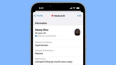 Medizinischer iPhone-Ausweis