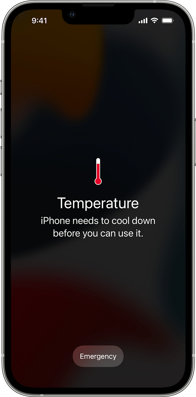 Temperatur Das iPhone muss abkühlen, bevor Sie es verwenden können